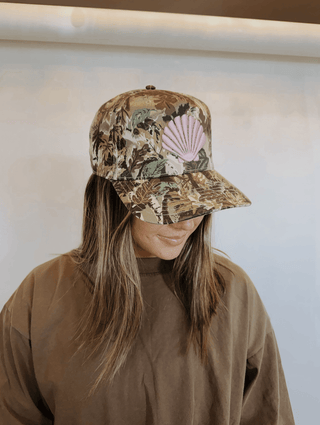Camo Seashell Hat - The Salty BabeHats