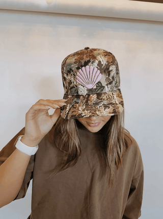 Camo Seashell Hat - The Salty BabeHats