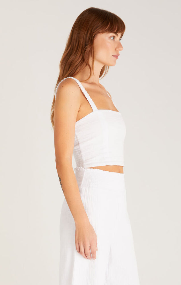 ZSUPPLY Cambria Gauze top-White