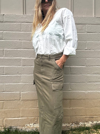 Cargo Time Maxi Skirt - The Salty BabeClothing