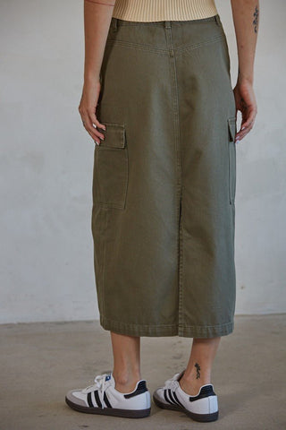 Cargo Time Maxi Skirt - The Salty BabeClothing