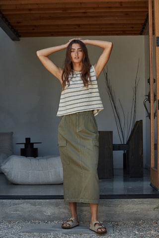 Cargo Time Maxi Skirt - The Salty BabeClothing