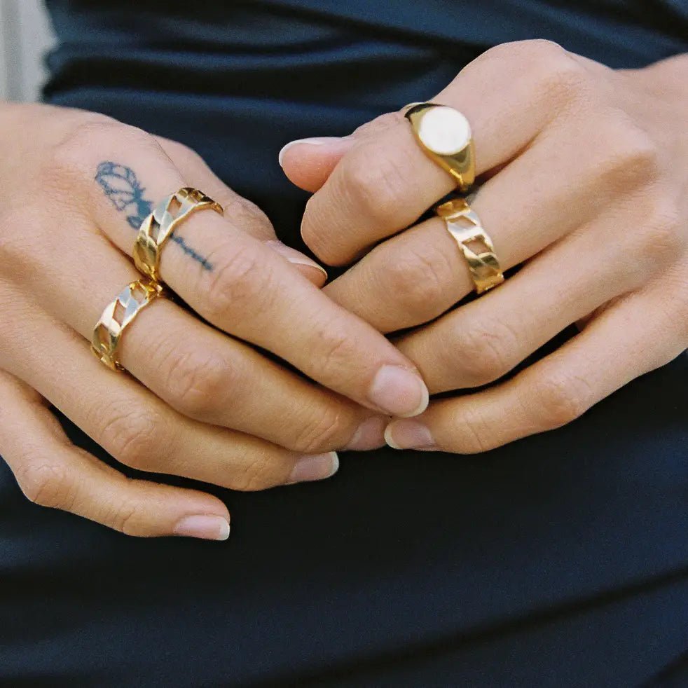 Carrie Chain Ring - The Salty BabeRings