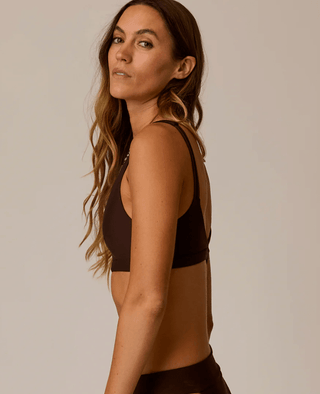 CARVE DESIGNS Breakers Compression Bikini Top - Coffee - The Salty BabeSwim Tops