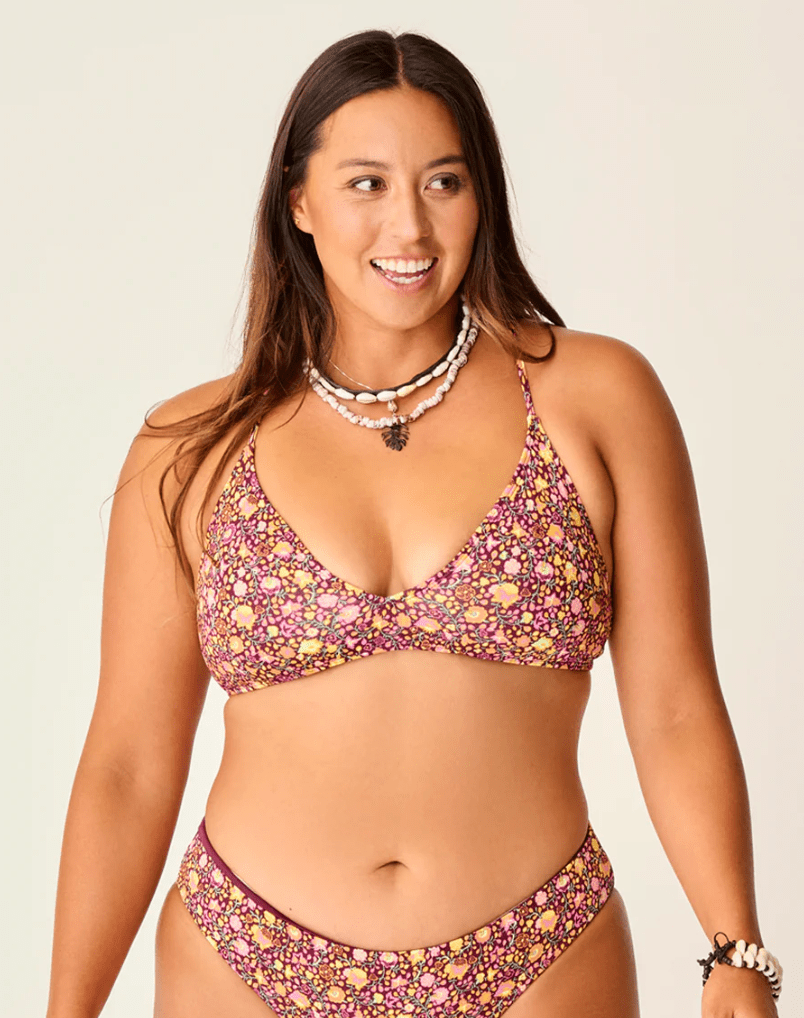 CARVE DESIGNS Tamarindo Bikini Top - Garden - The Salty BabeSwim Tops