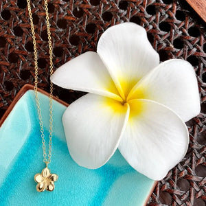 Melia Plumeria Pendant Necklace