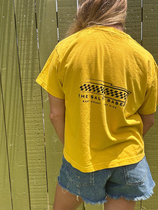 Checkered Flag Boxy Tee - The Salty BabeTee Shirts