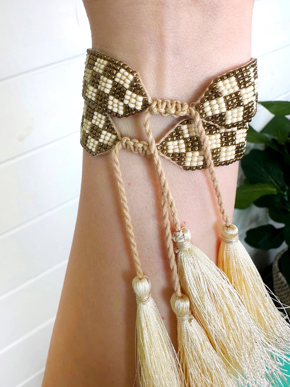 Checkered Seed Bead bracelets - The Salty BabeJewelry