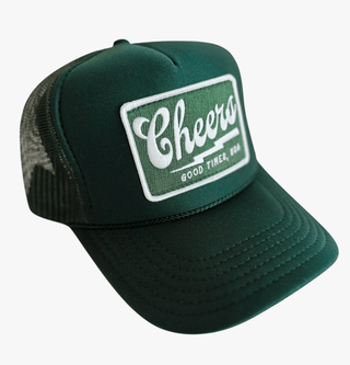 Cheers Trucker Hat - Dark Green - The Salty BabeHats