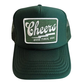 Cheers Trucker Hat - Dark Green - The Salty BabeHats