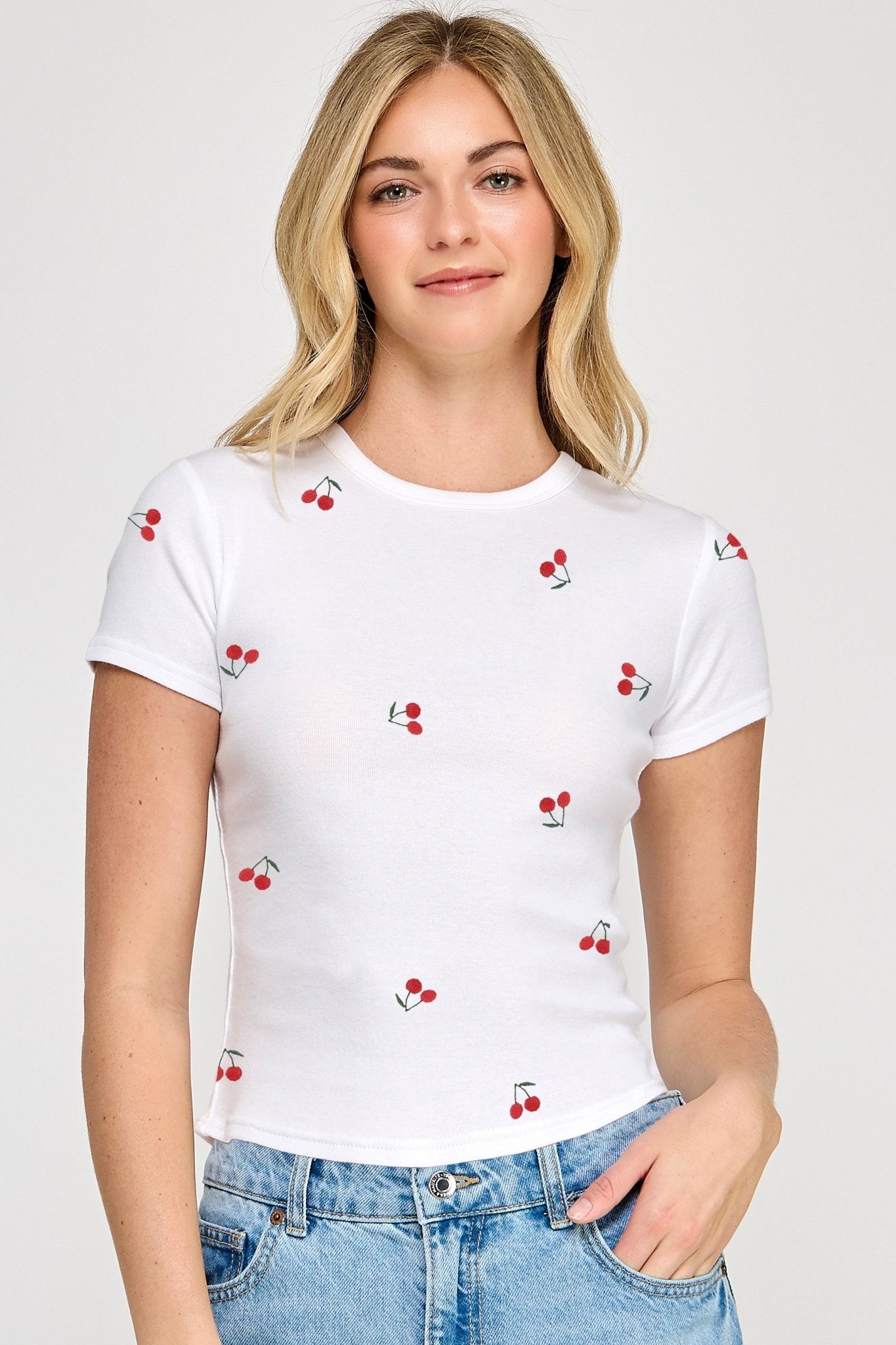 Cherry Lovin' Baby Tee - The Salty BabeTee Shirts