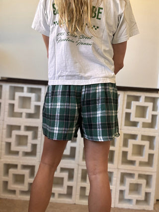 Classic Plaid Boxer Shorts - The Salty BabeShorts