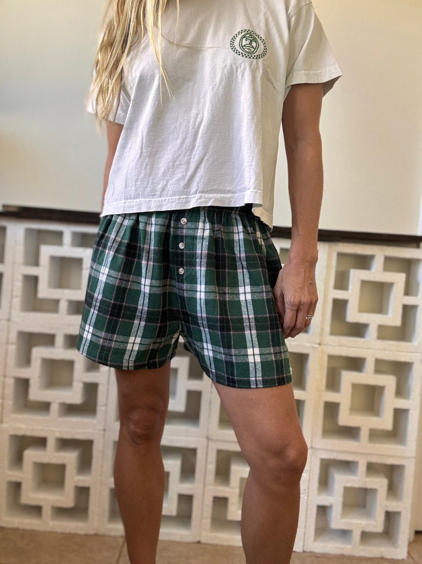 Classic Plaid Boxer Shorts - The Salty BabeShorts