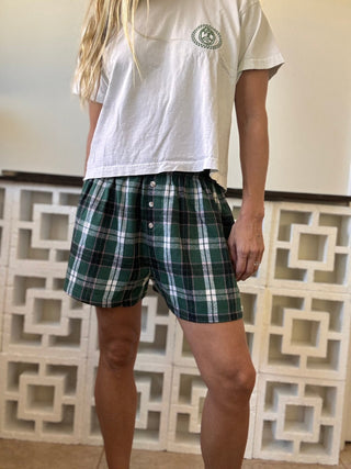 Classic Plaid Boxer Shorts - The Salty BabeShorts