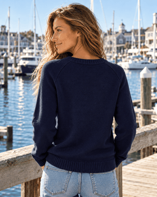 Claws Out Sweater - Navy/Red - The Salty BabeSweaters