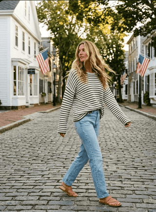 Coastal Classic Stripe Sweater - The Salty BabeSweaters