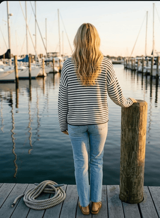 Coastal Classic Stripe Sweater - The Salty BabeSweaters