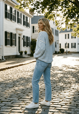 Coastal Classic Stripe Sweater - The Salty BabeSweaters