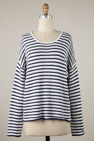 Coastal Classic Stripe Sweater - The Salty BabeSweaters