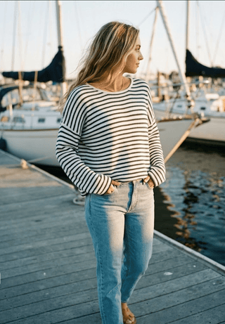 Coastal Classic Stripe Sweater - The Salty BabeSweaters
