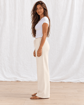 Coastal Comfort Sweatpants - Beige | The Salty Babe