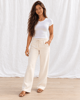 Coastal Comfort Sweatpants - Beige | The Salty Babe