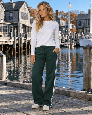 Coastline Stripe Sweatpants | The Salty Babe