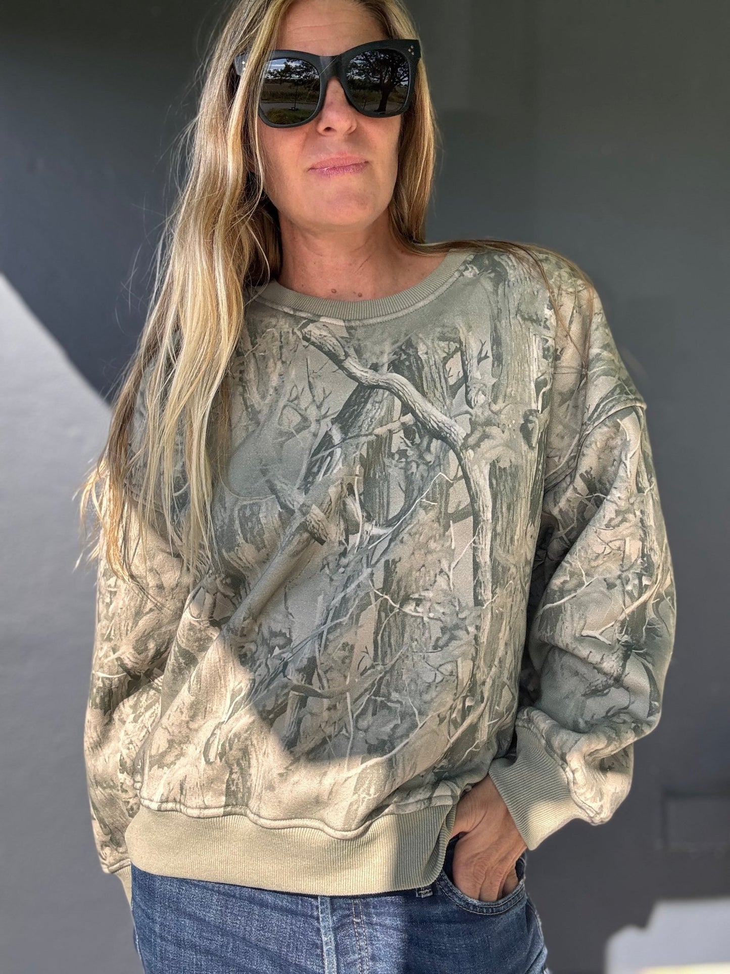 Code Green Camo Sweatershirt - The Salty BabeSweatshirt