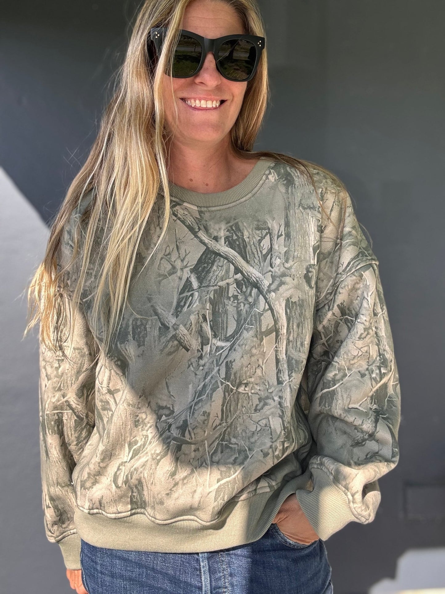 Code Green Camo Sweatershirt - The Salty BabeSweatshirt