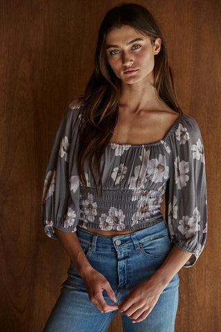 Colette Floral Top - The Salty BabeTop