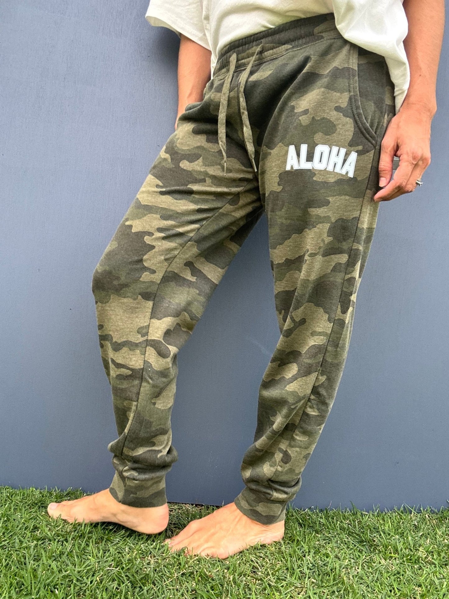 College of Aloha Camo Sweatpants - The Salty BabeFleece Pants