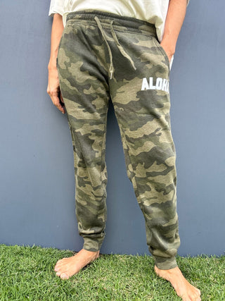 College of Aloha Camo Sweatpants - The Salty BabeFleece Pants