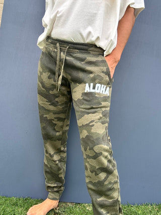 College of Aloha Camo Sweatpants - The Salty BabeFleece Pants