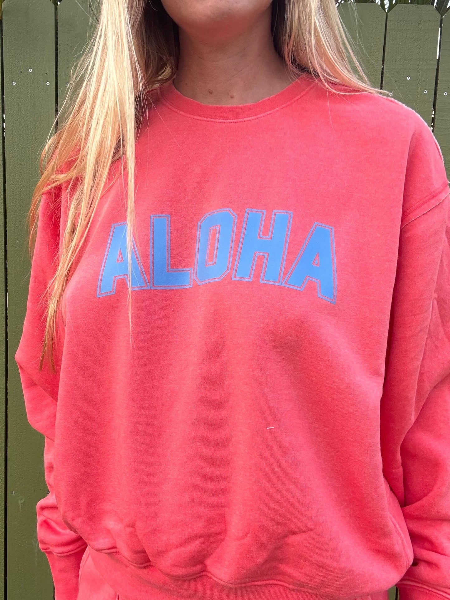 College of Aloha Crewneck Sweatshirt - The Salty BabeFleece Tops