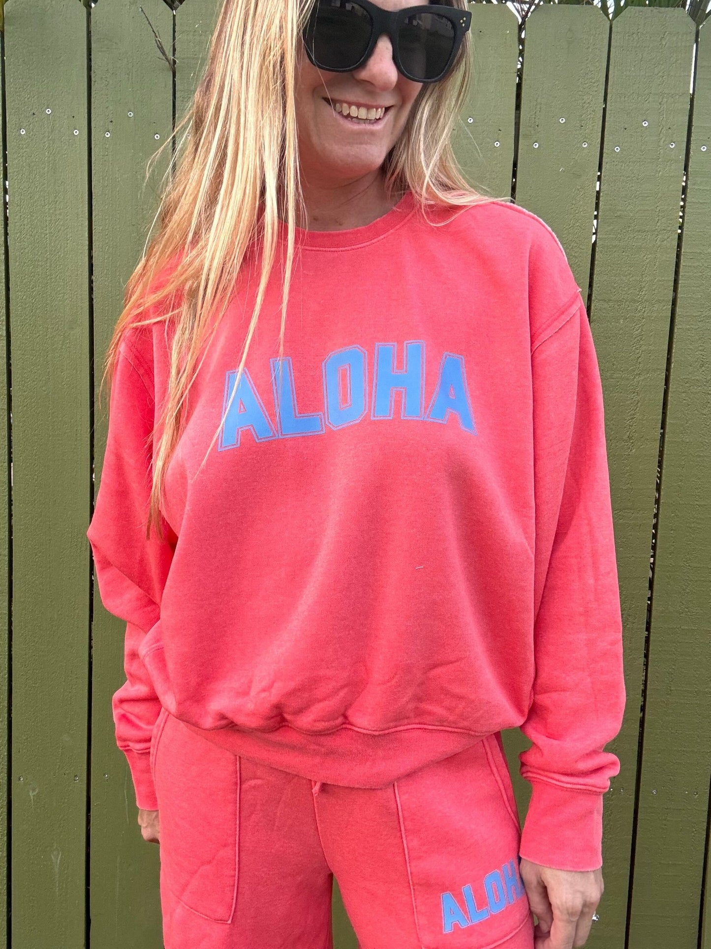 College of Aloha Crewneck Sweatshirt - The Salty BabeFleece Tops