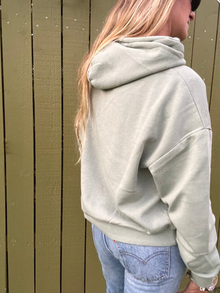 College of Aloha washed Sunday hoodie - Sage/Blue - The Salty BabeFleece Tops