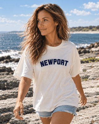 College of Newport City Tee - White | The Salty Babe