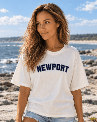 College of Newport City Tee - White | The Salty Babe