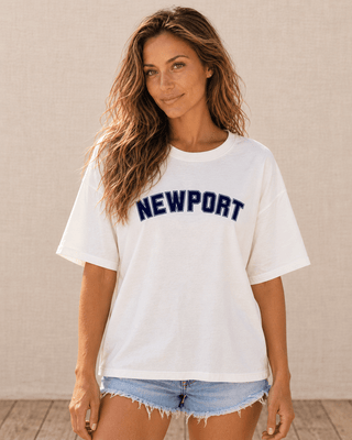 College of Newport City Tee - White | The Salty Babe