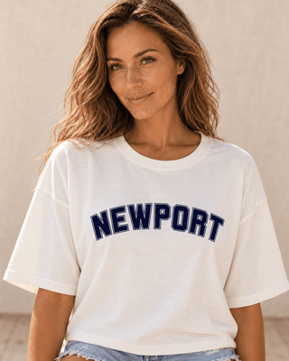 College of Newport City Tee - White | The Salty Babe