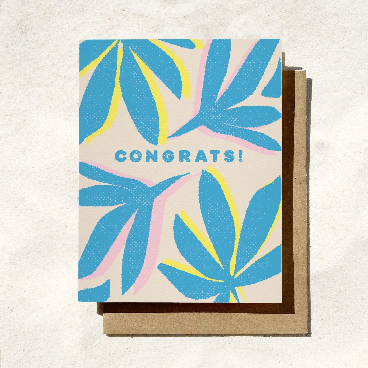Congrats Palm Leaf Card - The Salty BabeGift