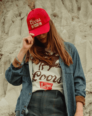 Coors Banquet 5-Panel Hat - Red - The Salty BabeHats