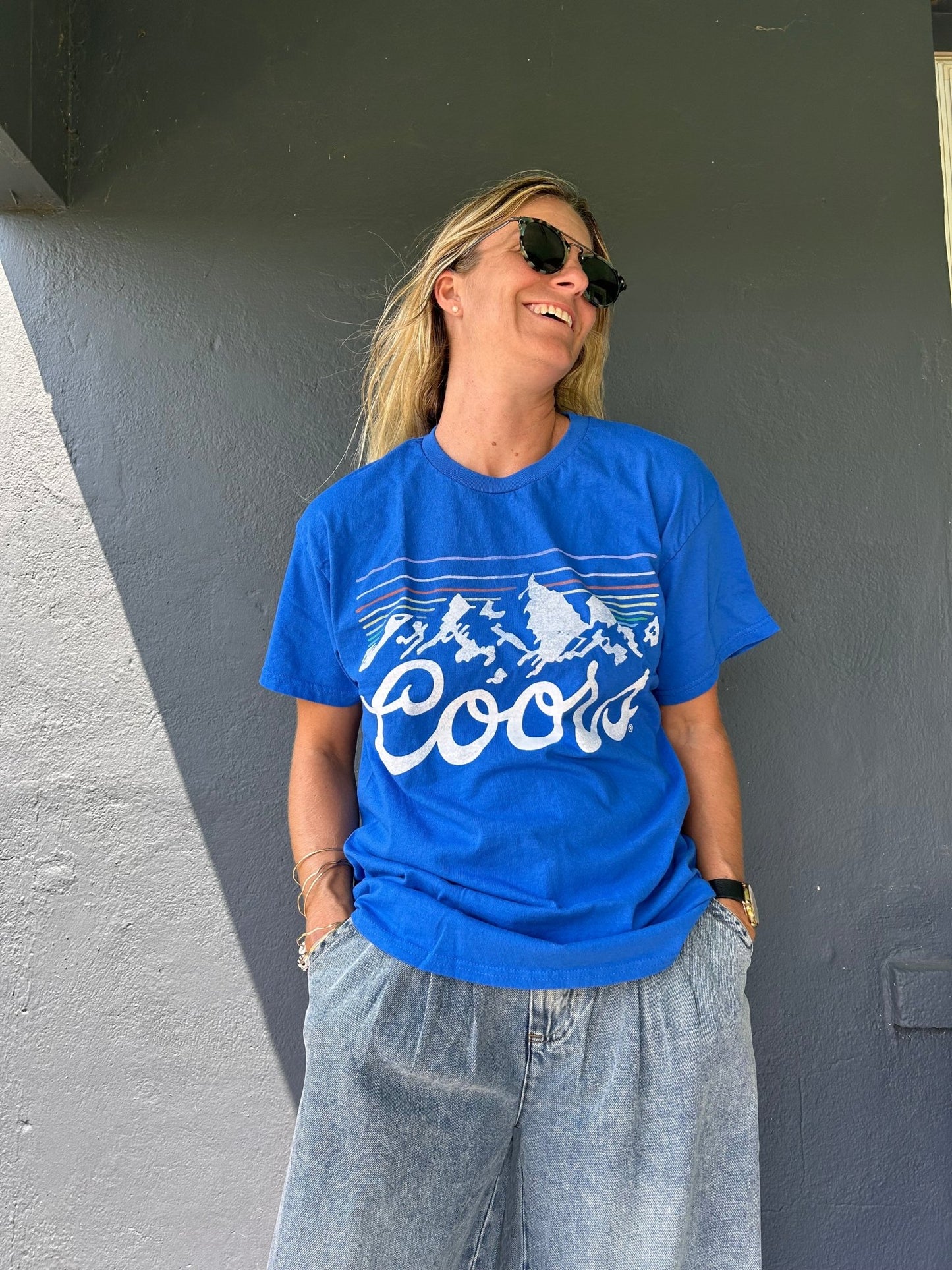 Coors Light Stripes flea market tee - The Salty BabeGraphic Tee Shirts