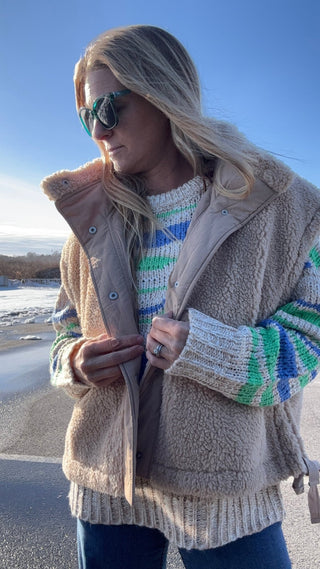 Creamstone Fleece Vest - The Salty BabeVest