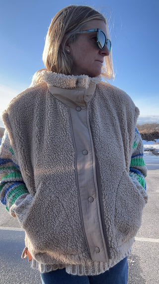 Creamstone Fleece Vest - The Salty BabeVest