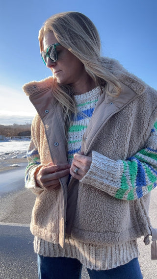 Creamstone Fleece Vest - The Salty BabeVest