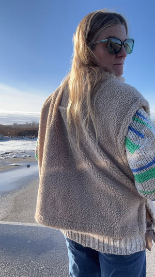 Creamstone Fleece Vest - The Salty BabeVest