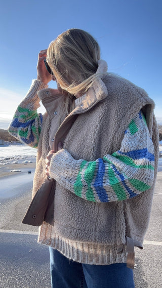 Creamstone Fleece Vest - The Salty BabeVest