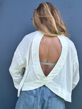 Cut It Out Long Sleeve Top - The Salty BabeLong Sleeve Tops