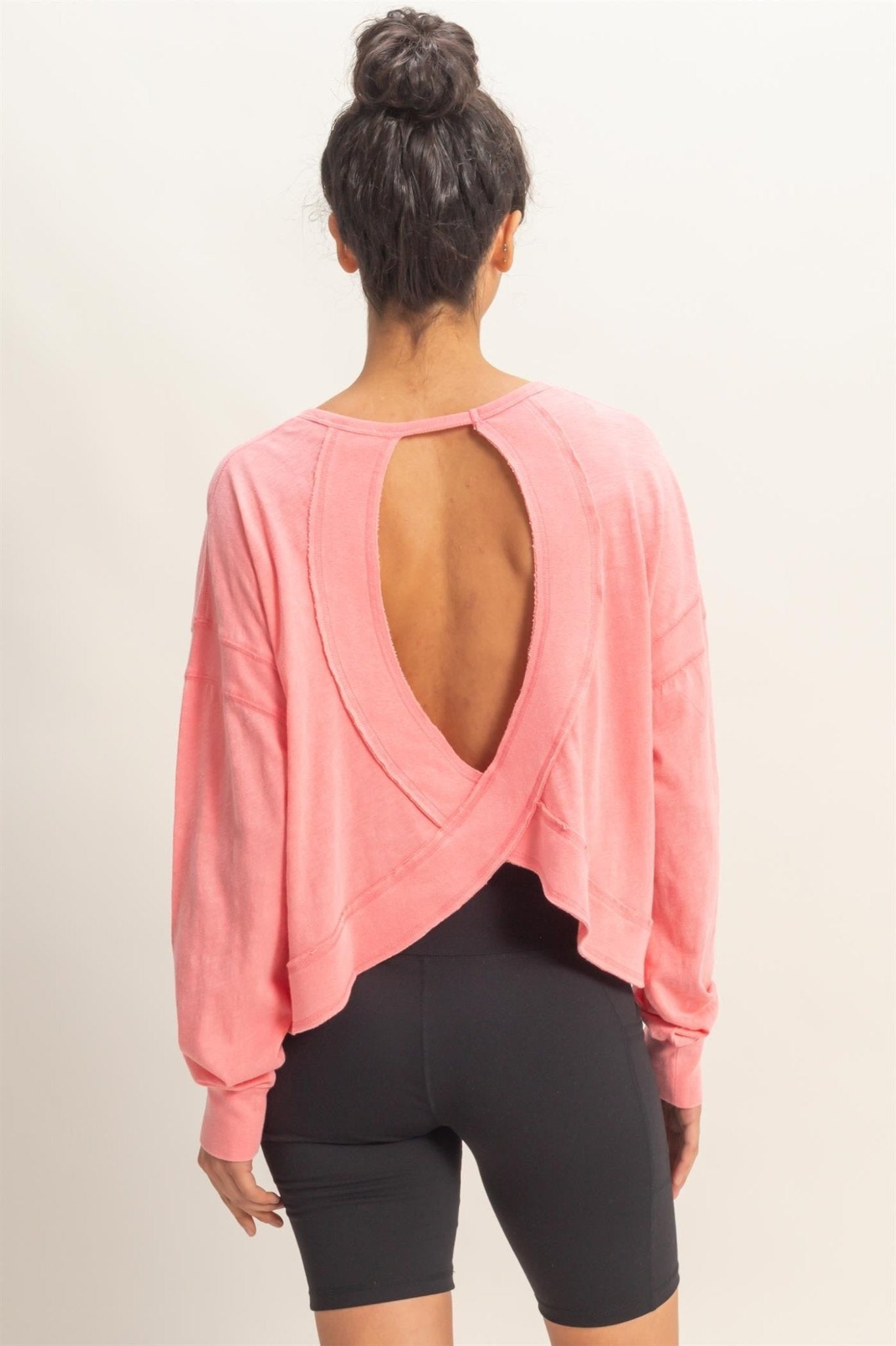 Cut It Out Long Sleeve Top - The Salty BabeLong Sleeve Tops